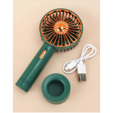 Портативный вентилятор Mini fan с подсветкой Цвет: Розовый