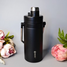 Вместительный термос 1300 ml Цвет: Чёрный