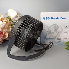 Вентилятор портативный настольный регулируемый USB Цвет: Чёрный