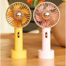 Портативный вентилятор Mini fan с подсветкой Цвет: Жёлтый
