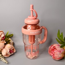 Стакан для напитков с трубочкой и фильтром 1300 ml Цвет: Розовый