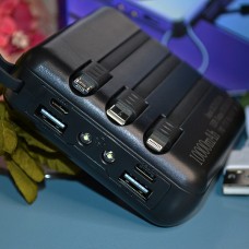 Повербанк 10000 mAh 3в1 Power Bank Колір: Чорний