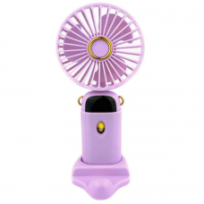 Портативный вентилятор Mini fan с подставкой для телефона Цвет: Сиреневый