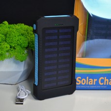 Повербанк 30000 mAh із сонячною батареєю 4 кольори