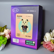 Конструктор Magic Blocks  у вигляді ведмедика Тедді I love you