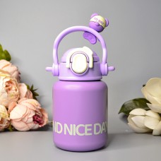 Детская термокружка с трубочкой Little Bee 550 ml Цвет: Сиреневый