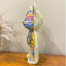 Конструктор Magic Blocks в виде мишки Bearbrick Скелет