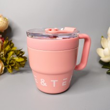Термостакан Coffee&Tea с трубочкой 480мл. Цвет: Розовый