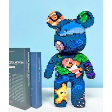 Конструктор Magic Blocks у вигляді ведмедика Bearbrick Акваріум