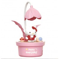 Настільна лампа для дітей з квіточкою (Hello Kitty) Рожевий
