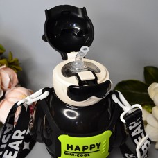 Дитячий термокухоль 450 ml у вигляді ведмедика Колір: Бузковий