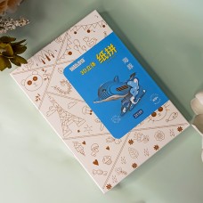 DIY Конструктор картонный 3D-пазл Дельфин Цвет: Синий