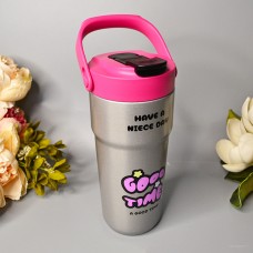 Термостакан Have a nice day 650 ml Цвет: Серебро