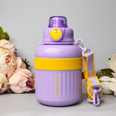 Вместительный термос с фильтром для чая 900 ml Цвет: Сиреневый