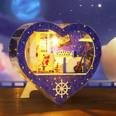 3D Румбокс в форме сердца Boy`s room DIY Dollhouse