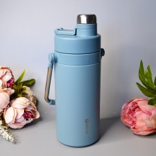 Вместительный термос 1300 ml Цвет: Голубой