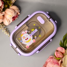 Детский ланч-бокс герметичный Rabbit 1650 ml Цвет: Сиреневый