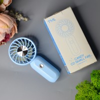 Портативный мини-вентилятор аккумуляторный Цвет: Голубой