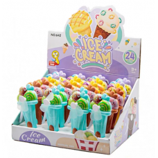 Детский портативный мини-вентилятор Мороженое / Ice-Cream К-во 24 шт (цена указана за упаковку)