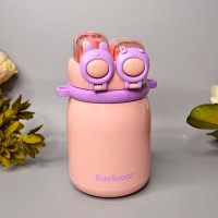 Дитячий термокухоль з трубочкою 500 ml Колір: Рожевий