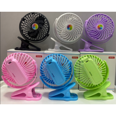 Вентилятор с аккумулятором, на прищепке Mini Fan 6 цветов