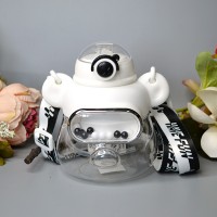 Дитяча пляшка для пиття з трубочкою 900 ml Колір: Білий