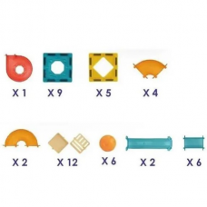 Конструктор магнітний Magnetic DIY 47 елементів з кульками Різнокольоровий