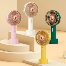 Портативный вентилятор Mini fan с подсветкой Цвет: Белый