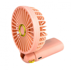 Портативный вентилятор Mini fan с подставкой для телефона Цвет: Розовый