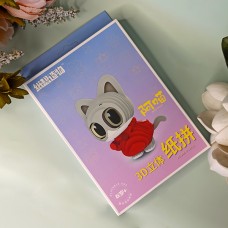 DIY Конструктор картонный 3D-пазл Котик в свитере