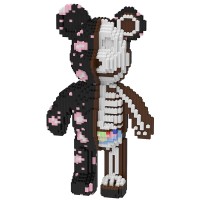 Конструктор Magic Blocks у вигляді ведмедика Bearbrick Зомбі