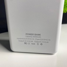 Універсальний павербанк 30 000mah Колір: Білий