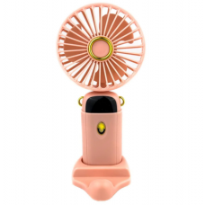 Портативный вентилятор Mini fan с подставкой для телефона Цвет: Пудра