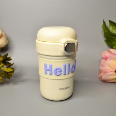 Термос с трубочкой Hello 370 мл Цвет: Белый