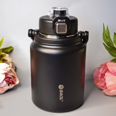 Вместительный термос 1500 ml Цвет: Чёрный