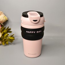Термостакан Happy Day 450 мл. Цвет: Розовый