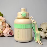 Місткий термос із фільтром для чаю 900 ml Колір: Білий