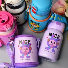 Детский термос с чехлом Just 500 ml Цвет: Голубой