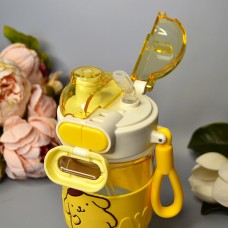 Детская бутылка для питья с трубочкой PomPomPurin Цвет: Жёлтый