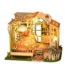3D Румбокс Dream in the flowers DIY Dollhouse + Пылезащитный купол