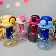 Бутылка для напитков матоваяHello 950 мл Цвет: Чёрный