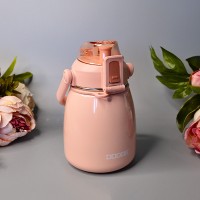 Термос мінімалістичний з фільтром для чаю 600 ml Колір: Рожевий