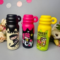 Дитячий термос Мультфільм 420 ml Колір: Чорно-білий