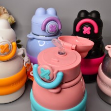 Термос із трубочкою Cute baby 550 мл Колір: Срібло