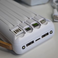 Повербанк 20000 mAh із сонячною батареєю Колір: Білий