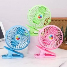 Вентилятор с аккумулятором, на прищепке Mini Fan 6 цветов
