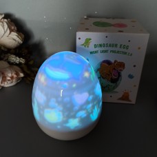 Ночник проектор звездного неба Dinosaur egg USB 1200mAh, 6 сменных слайдов