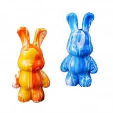 Флюидный зайчик Fluid Bunny Bearbrick с красками Набор для творчества DIY 33 см