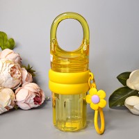 Склянка для напоїв з ручкою 450 ml Колір: Жовтий