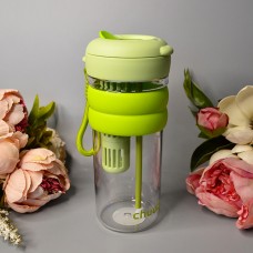 Стакан для напитков с трубочкой 900 ml Цвет: Салатовый